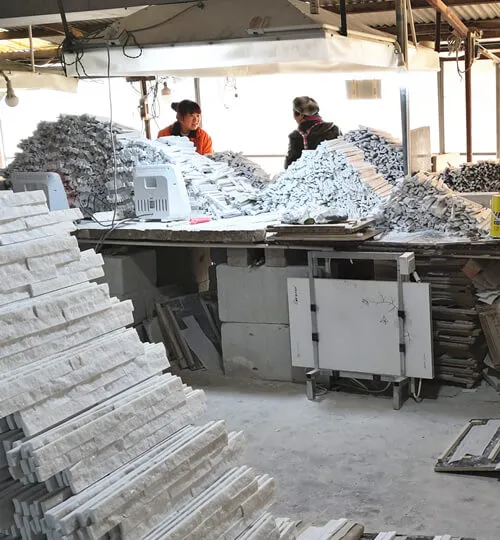 High-quality glue stacked stone panels for elegant walls.