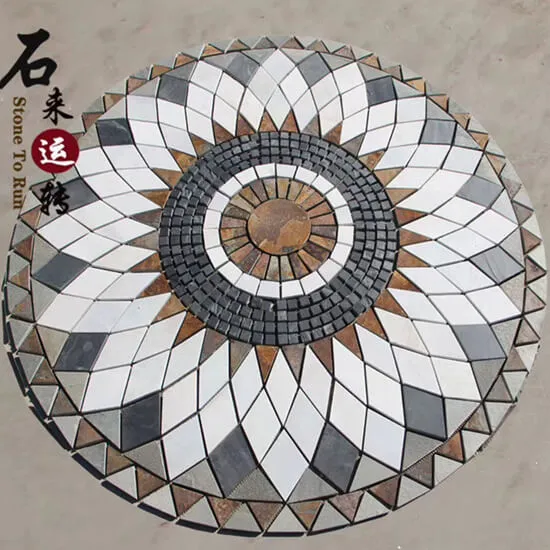 Beautiful slate stone medallions designed for decor