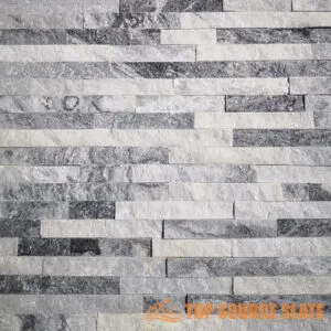 Modern stone wall cladding in Alaska gray for exterior design