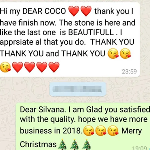 Positive customer feedback for Top Source Slate products