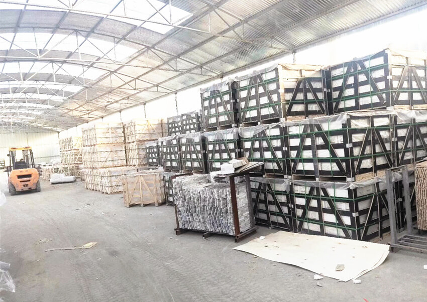 Warehouse showcasing ledgestone wall cladding panels