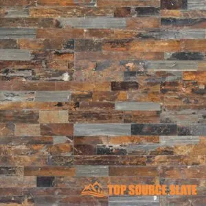 Naturlig California Gold Slate Ledge steinpaneler brukt til utvendig veggkledning