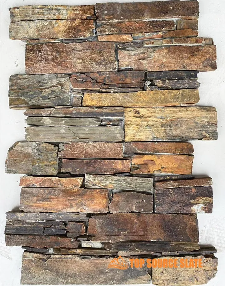 Rusty cement back culture stone panels for wall cladding