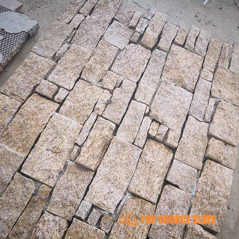 Elegant Granite Z stone wall cladding with a textured finish
