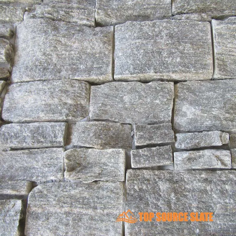 Vibrant green quartz natural stone cladding panels for exterior and interior design.