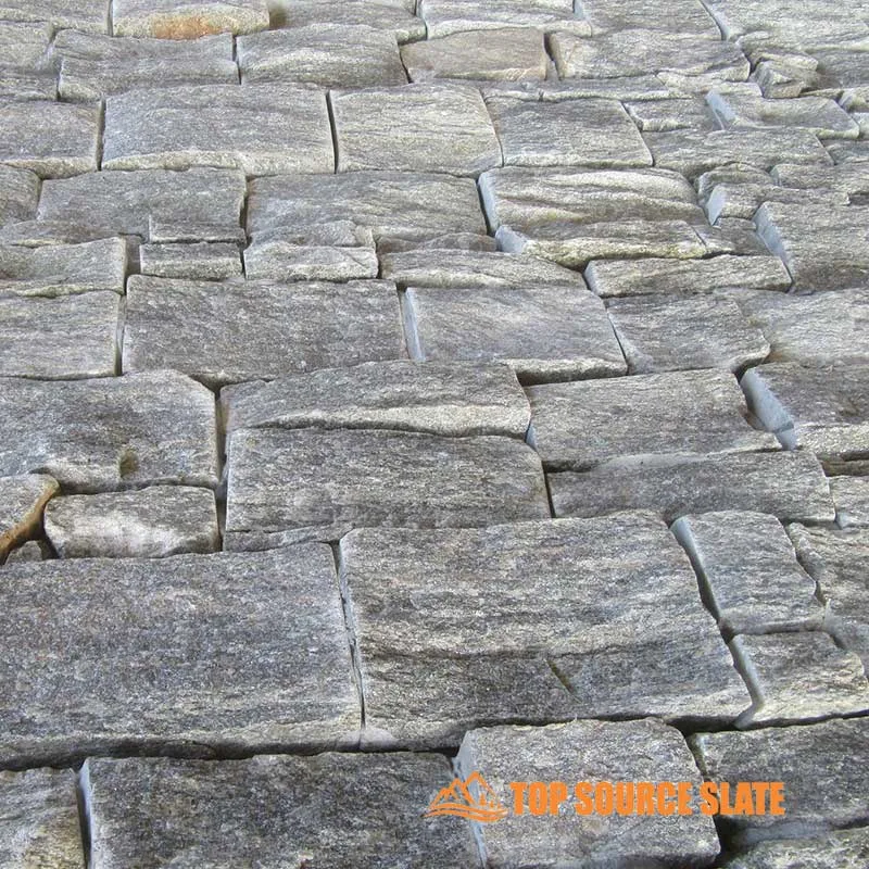 Beautiful green quartz stone cladding panels for exterior decor
