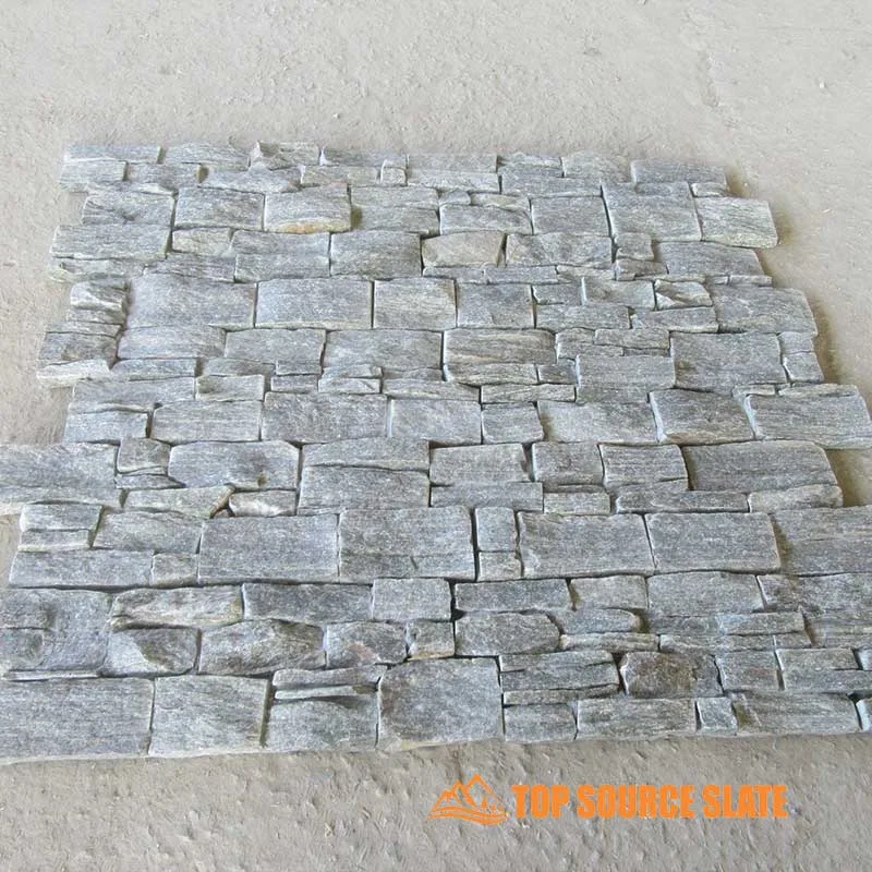 Beautiful green quartz natural stone cladding panels for modern architecture