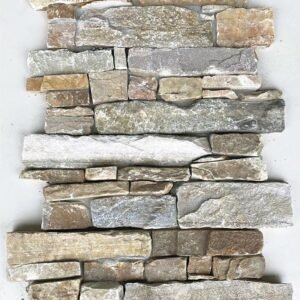 Revestimiento de pared de piedra con respaldo de cemento Oyster