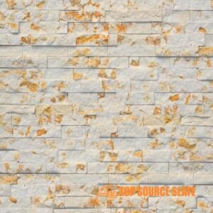 Yellow beige limestone marble stacked stone (3)