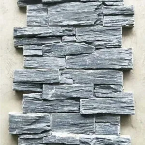 Dry ledgestone wall cladding stone panels in a stacked design