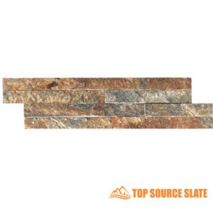 carreaux de mur rustiques à face fendue en quartz de cuivre