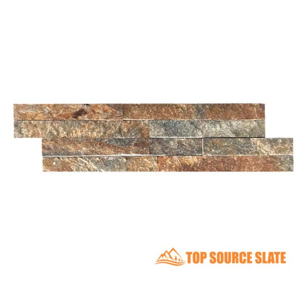 rustic copper quartz split face wall tiles