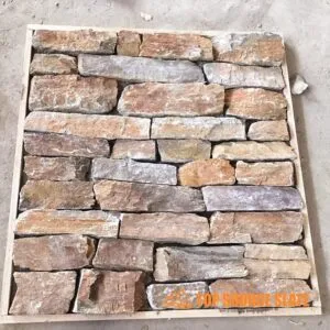 Beautiful natural loose stone cladding for exterior walls