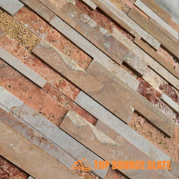 Stylish marble ledger panel stone cladding for walls