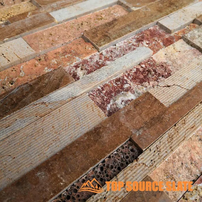 Natural marble ledger panel used for stone cladding