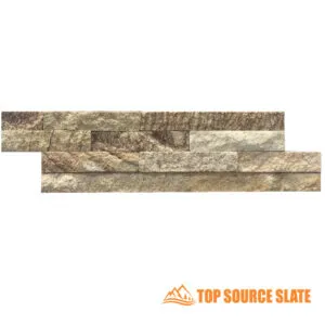 Natural split face mosaic tile with textured surface