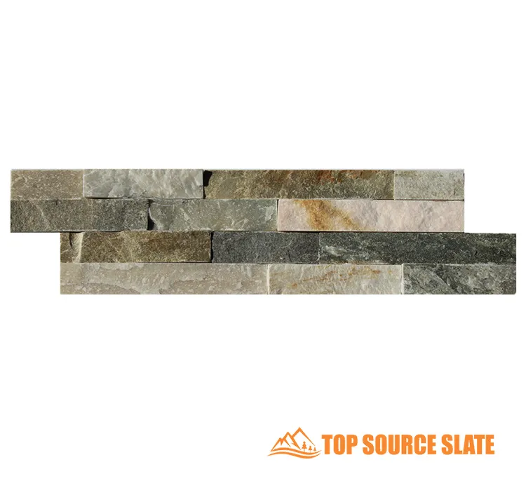 Variety of split face mosaic tiles showcasing unique textures and colors