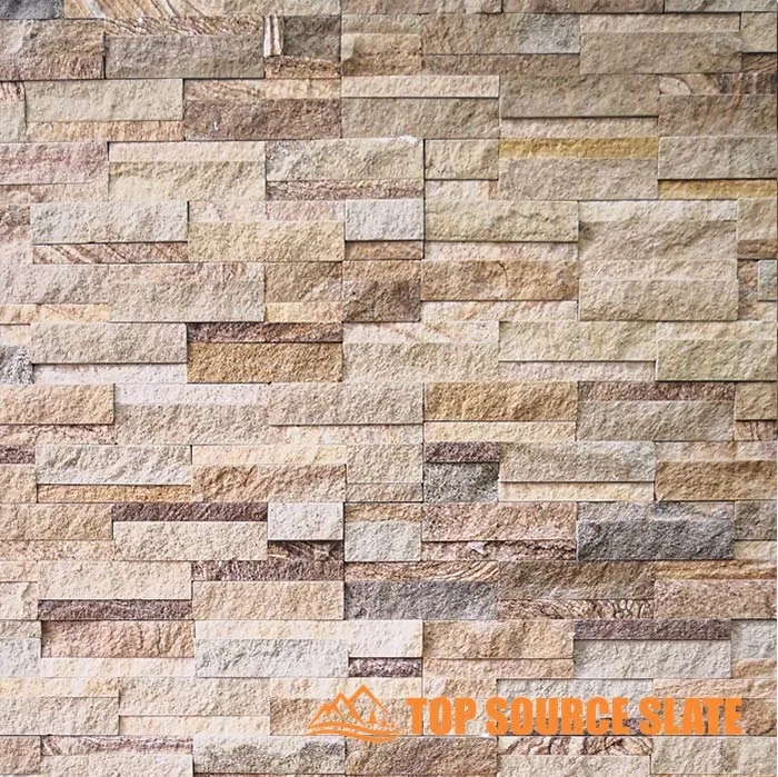 Beautiful stacked stone tile fireplace design in a cozy living room