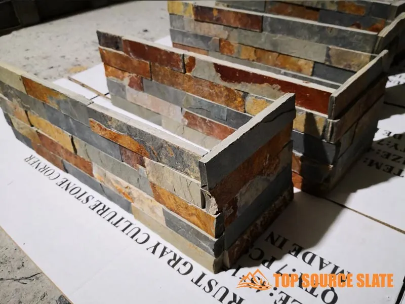 Gold Rush Slate Stone Stone Corner 4