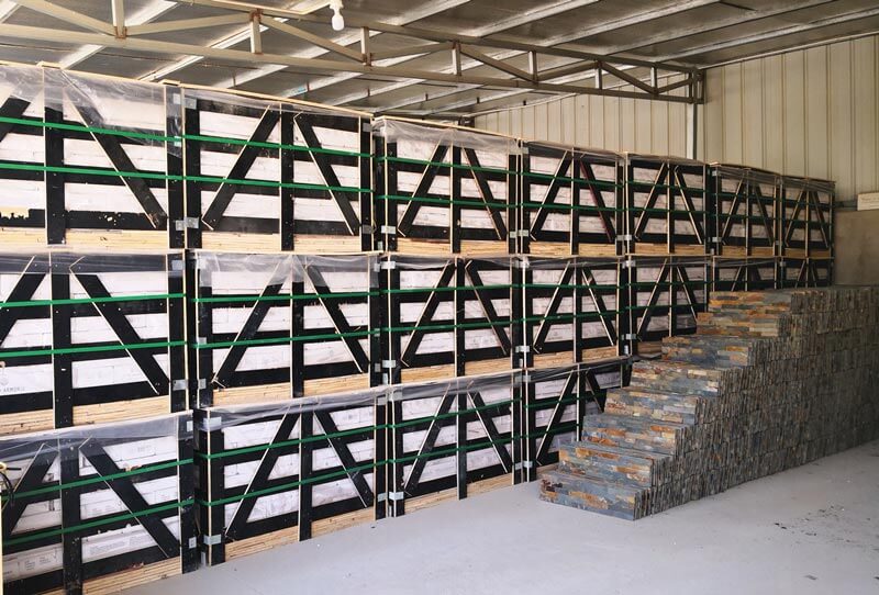 Package of high-quality stacked stone panels for walls