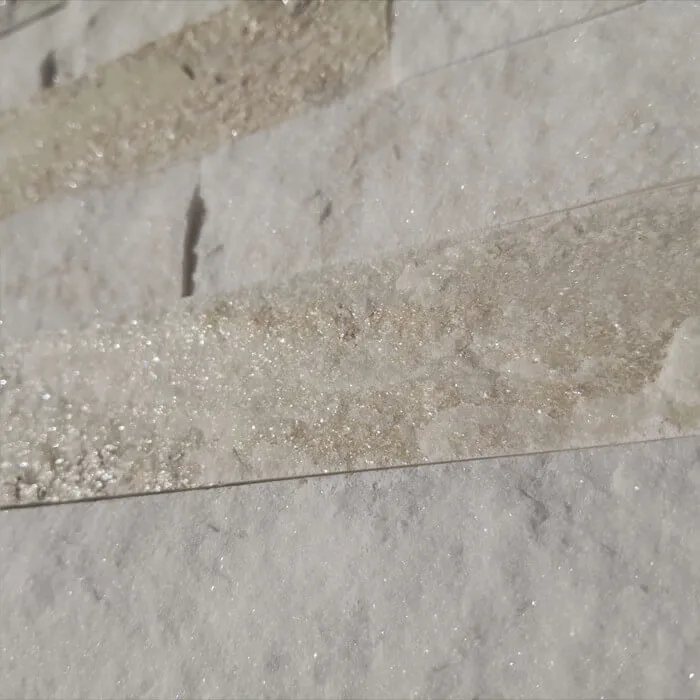 Elegant quartzite stacked stone panels for interior and exterior designs