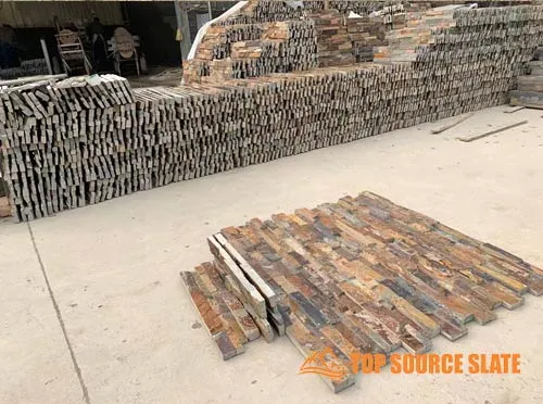 california gold 6x24 split face ledger panel slate tile 3