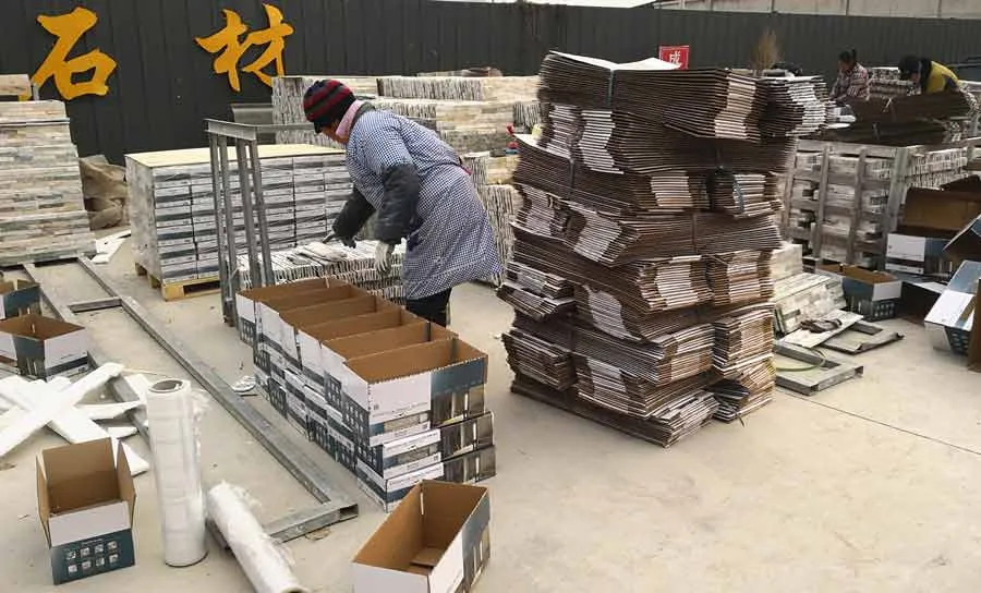 High-quality ledge stone panels for interior wall design