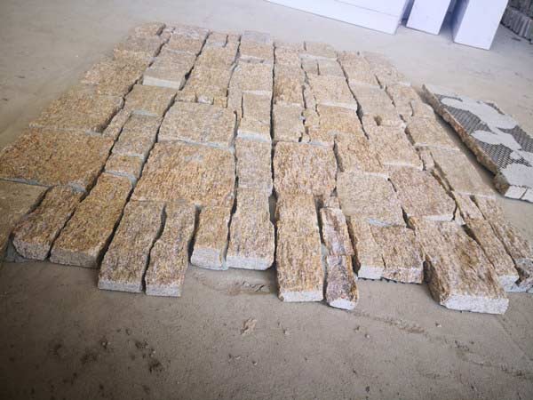 Vibrant yellow quartzite cement wall panels for decorative use