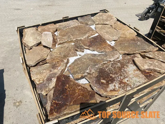 Wholesale loose random stone wall cladding in various colors and textures