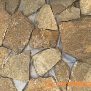 Wholesale loose random stone wall cladding in natural tones