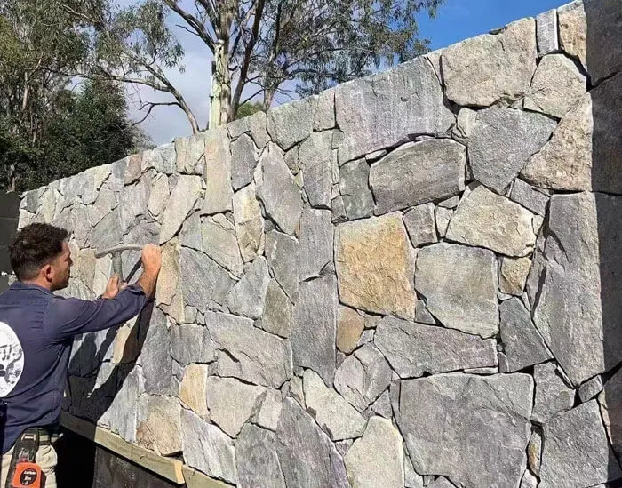 blue quartzite random loose stone cladding (1)