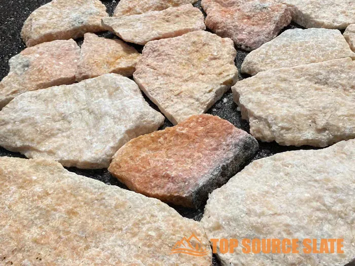 High-quality loose random stone wall cladding in varied shapes and colors