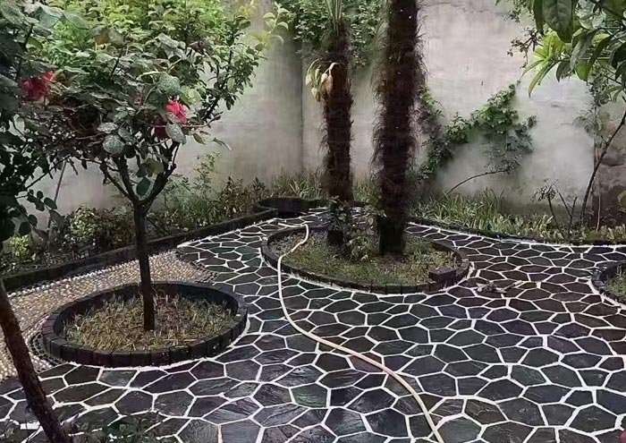 how to install a flagstone patio