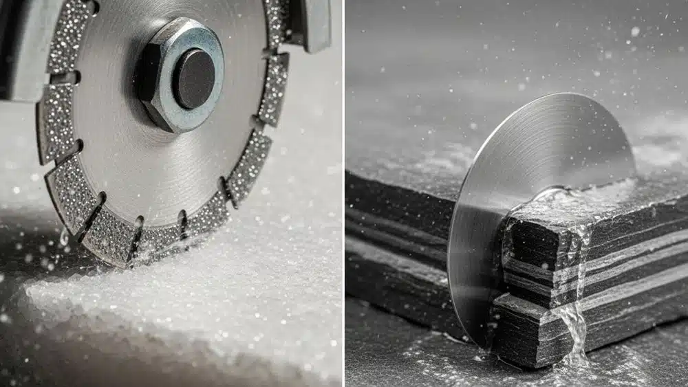 soft bond diamond blade cutting