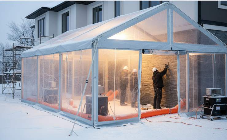 cold weather masonry how to install stacked stone in winter (1)