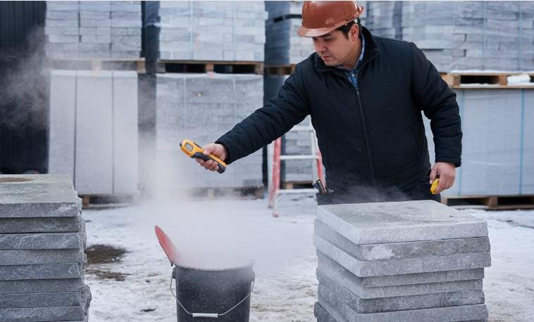 cold weather masonry how to install stacked stone in winter (2)