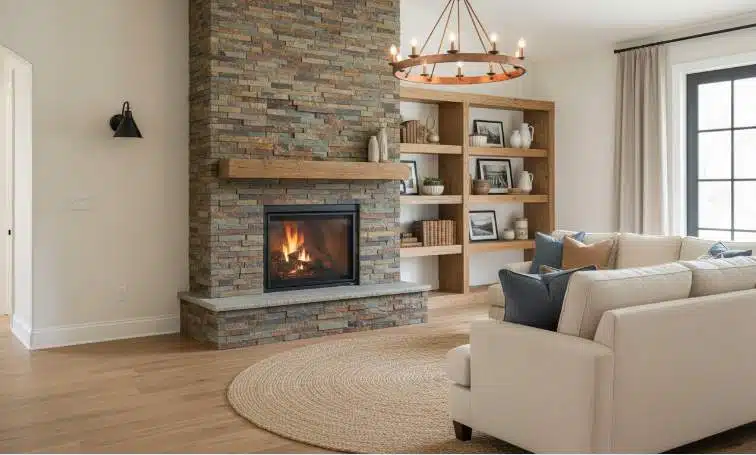 full height vs. partial stone fireplaces (4)