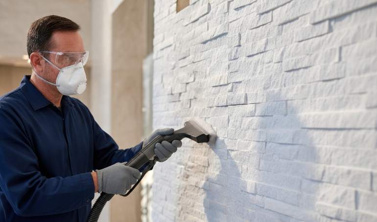 how to clean a natural stone fireplace (2)