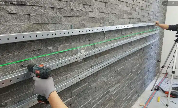 retrofitting over brick how to install natural stacked stone on existing brick fireplaces (1)