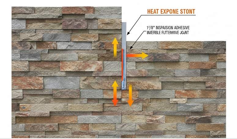 stacked stone outdoor kitchen installation guide & heat safety3