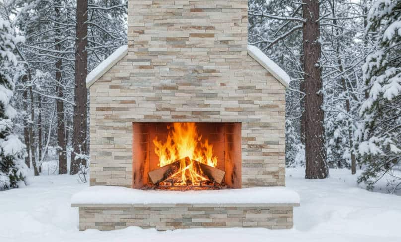 exterior stacked stone fireplaces (3)