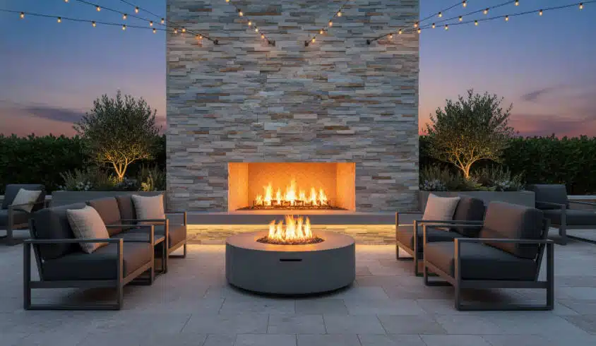 exterior stacked stone fireplaces (6)
