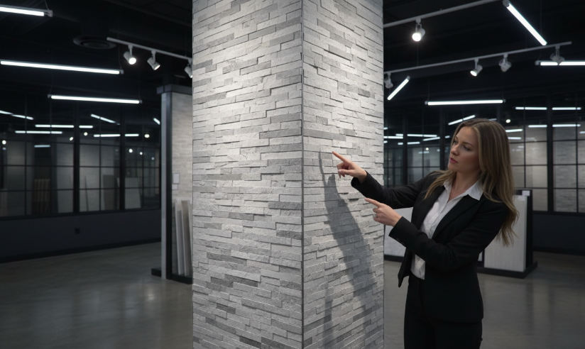 high conversion showroom staging for natural stacked stone (1)