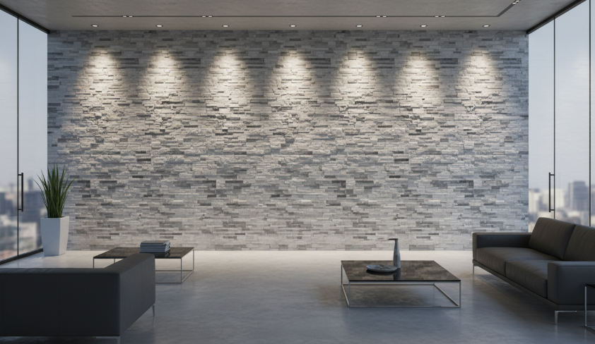 high conversion showroom staging for natural stacked stone (5)