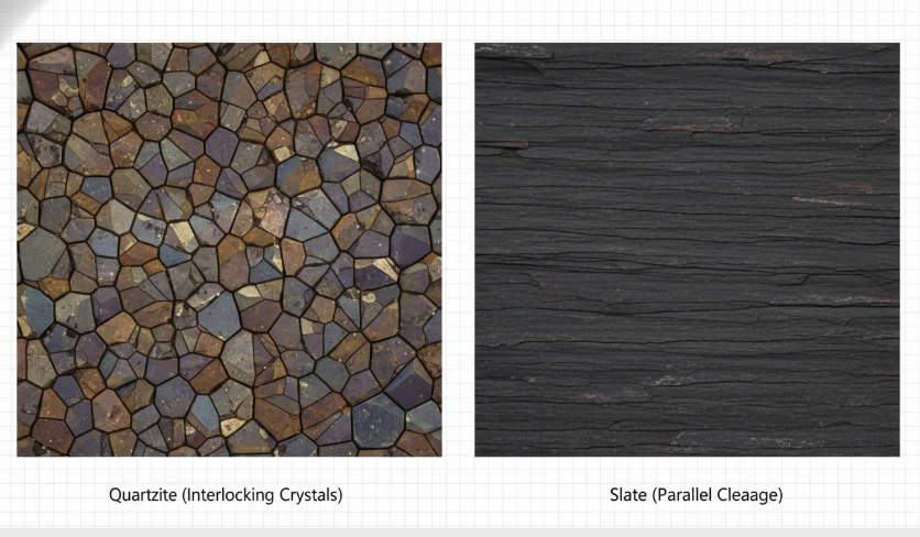 quartzite vs. slate mineral hardness & delamination risks (6)