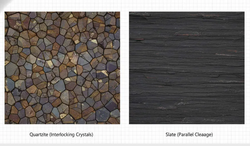 quartzite vs. slate mineral hardness & delamination risks (6)
